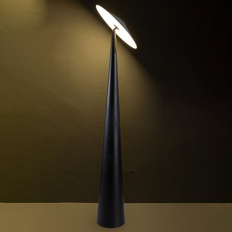 Salgado Black Saucer Floor Lamp