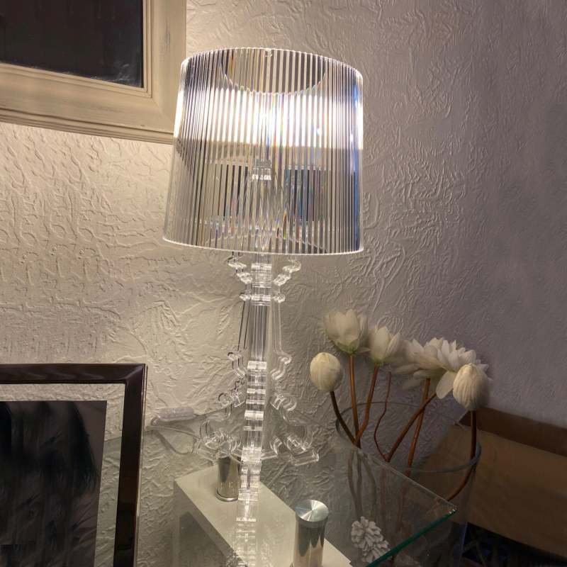 Kirsten Table Lamp Acrylic Transparent Black