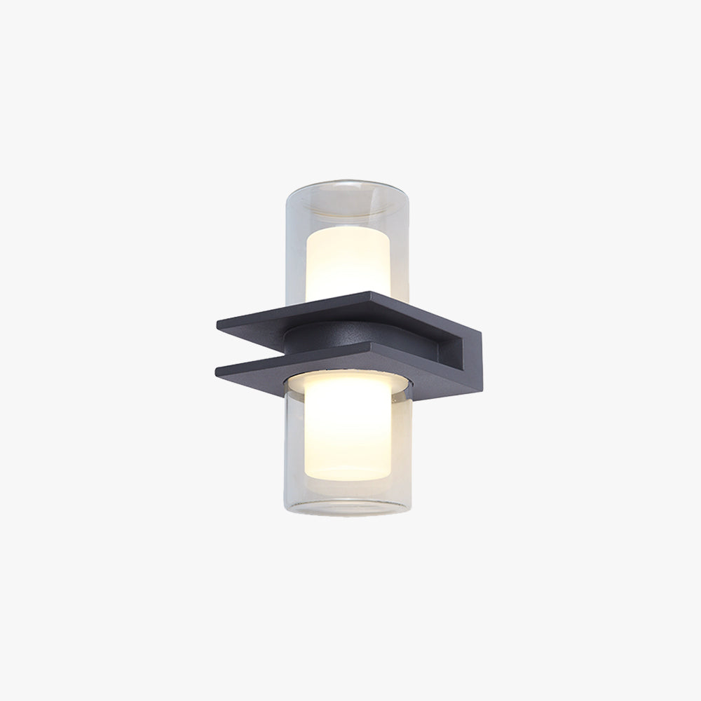 Orr Cylindrical 2-Head Outdoor Wall Lamp