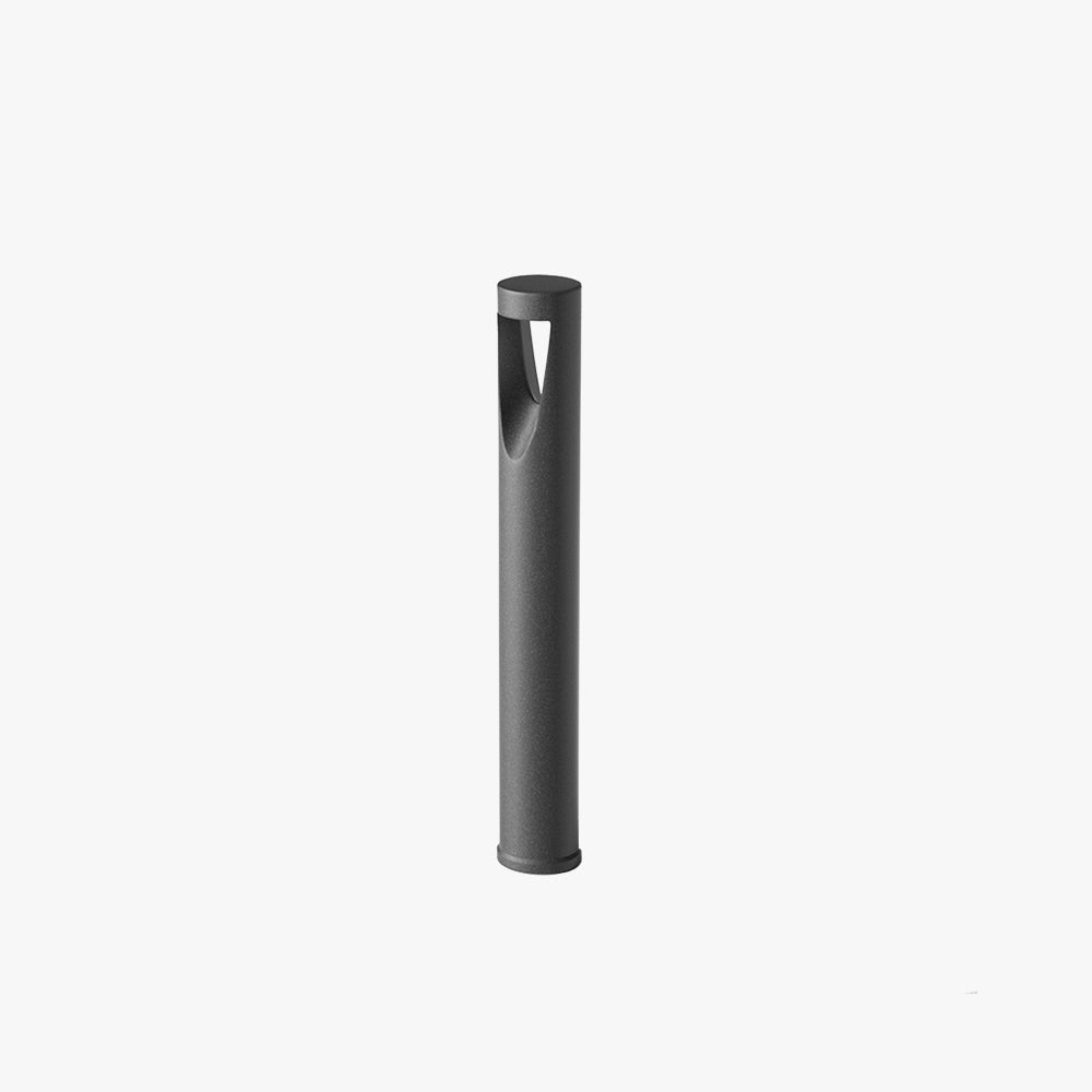 Pena Contemporary Cylindrical Hollow Path Light Black