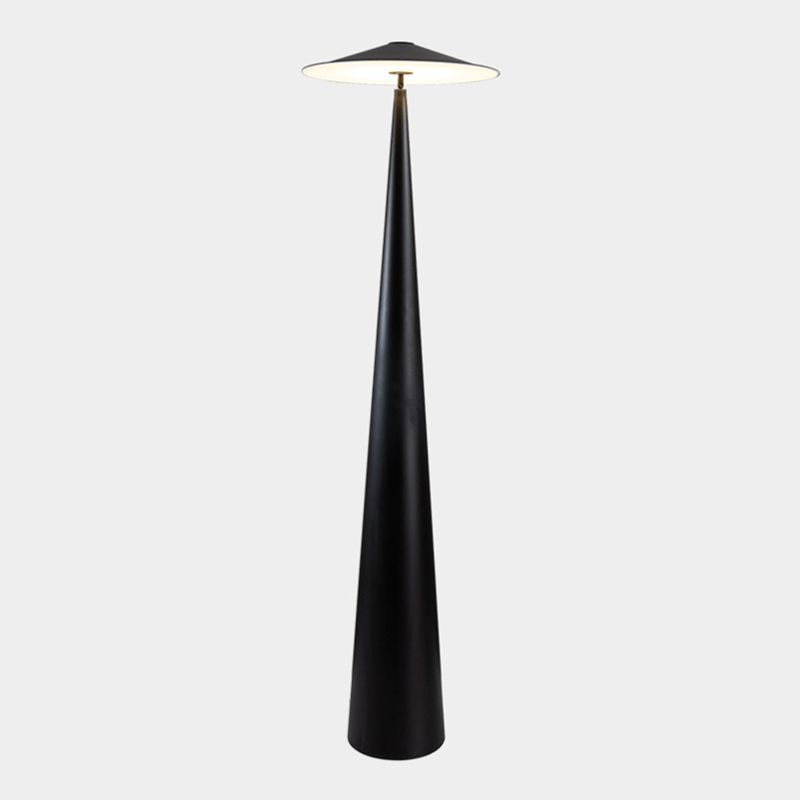 Salgado Black Saucer Floor Lamp
