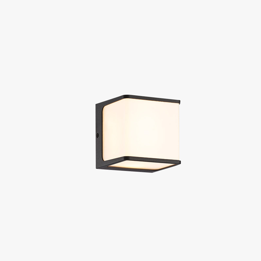 Orr Minimalist Rectangular Sensor Solar Outdoor Wall Lamp
