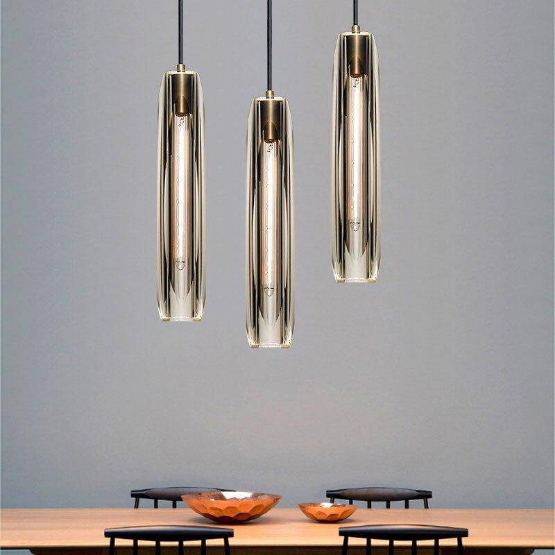 Sana Brass Glass Pendant Lamp