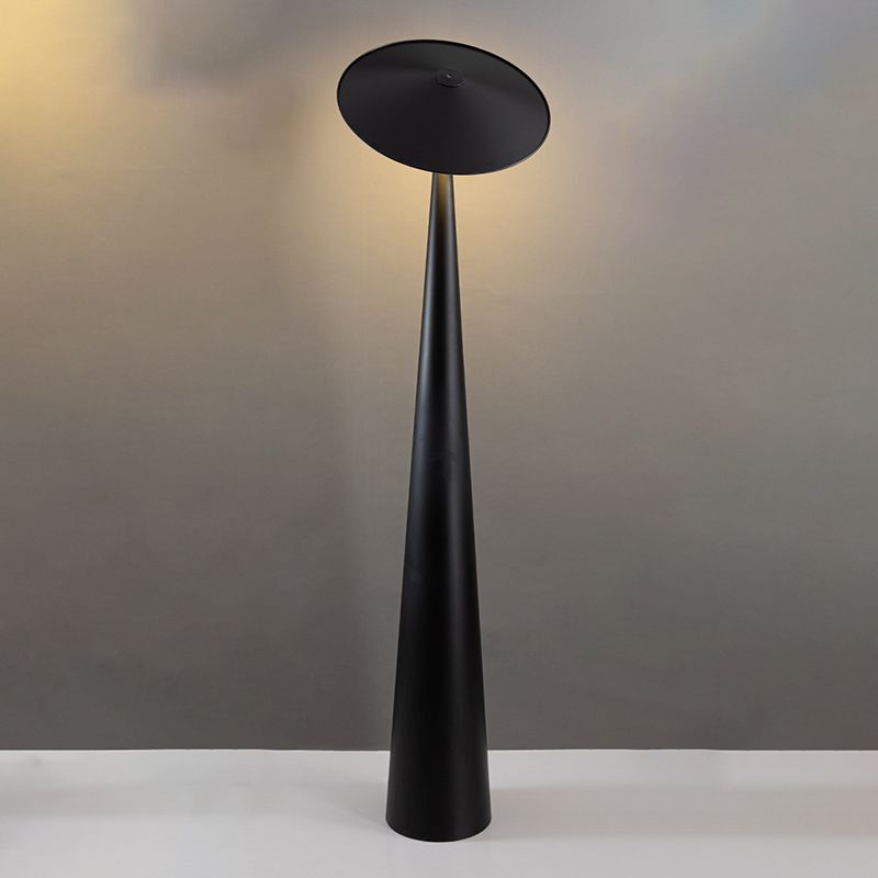 Salgado Black Saucer Floor Lamp
