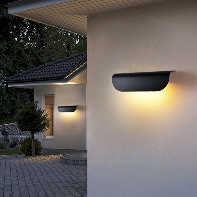 Orr Curved Outdoor Wall Lamp detail