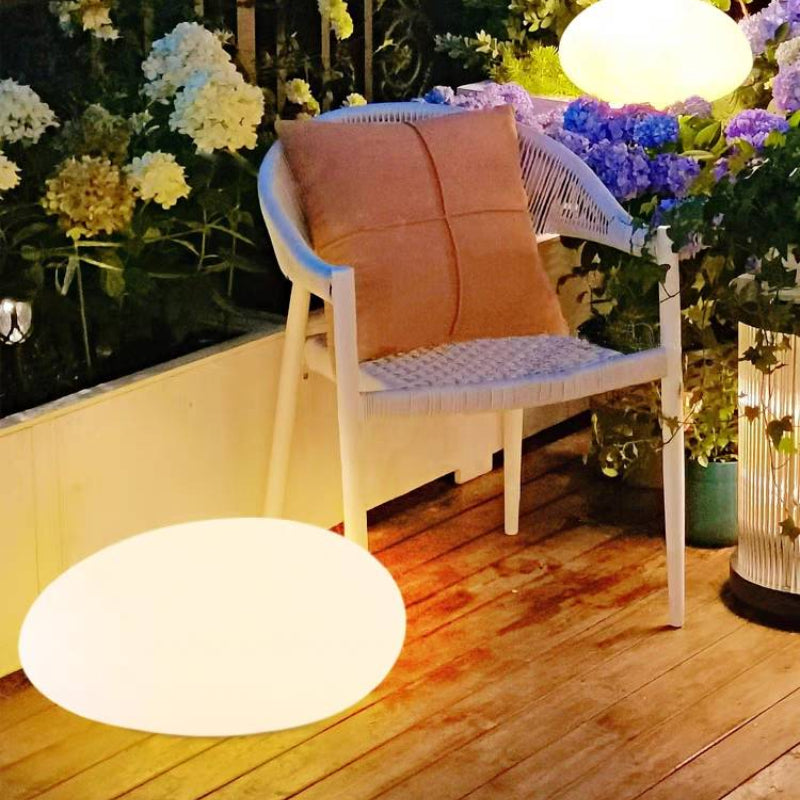 Pena White Stone Shaped Outdoor Light