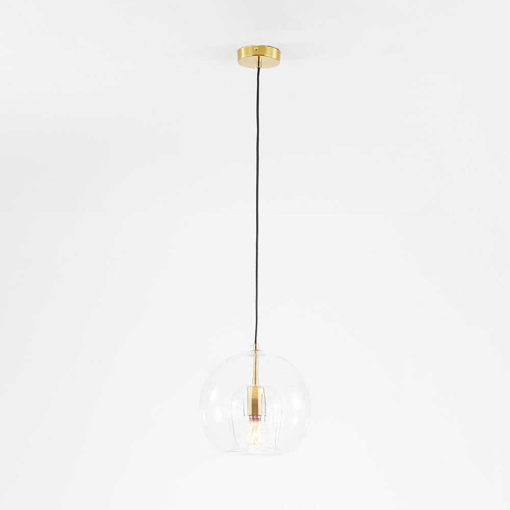 Hailie glass globe pendant lifestyle