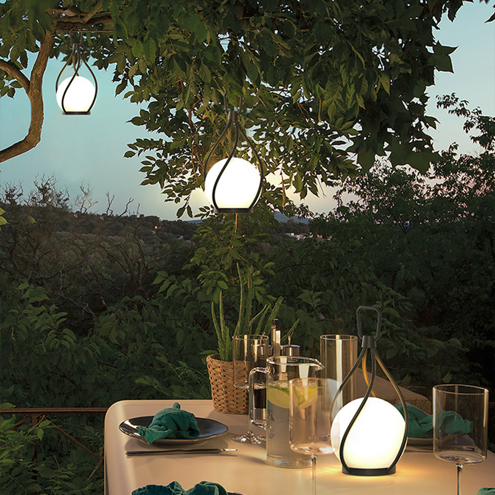 Valentina bubble pendant outdoor setting