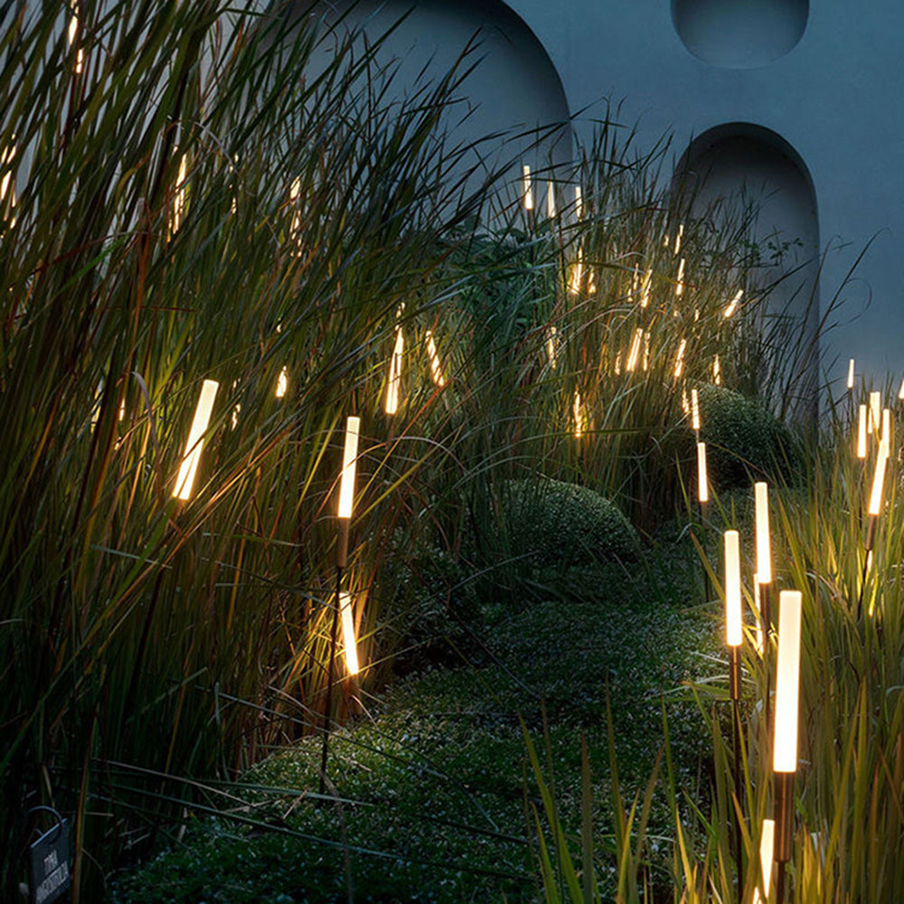 Pena Reed Solar Outdoor Post Light