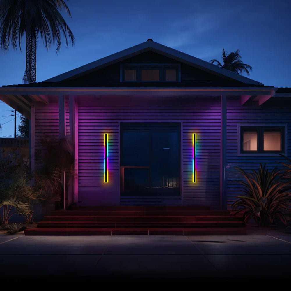 Edge Dark Steel RGB Outdoor Wall Light