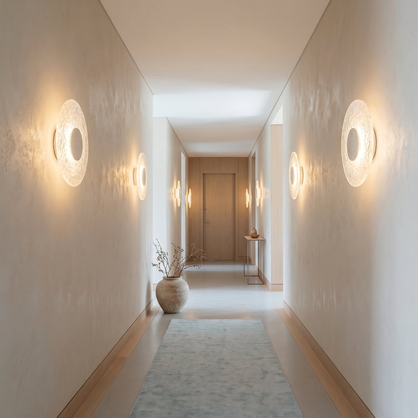 Acrylic Travertine Wall Light | Modern Sconce Light with Soft LED Glow | Minimalist Fixture for Cozy Ambiance 3
