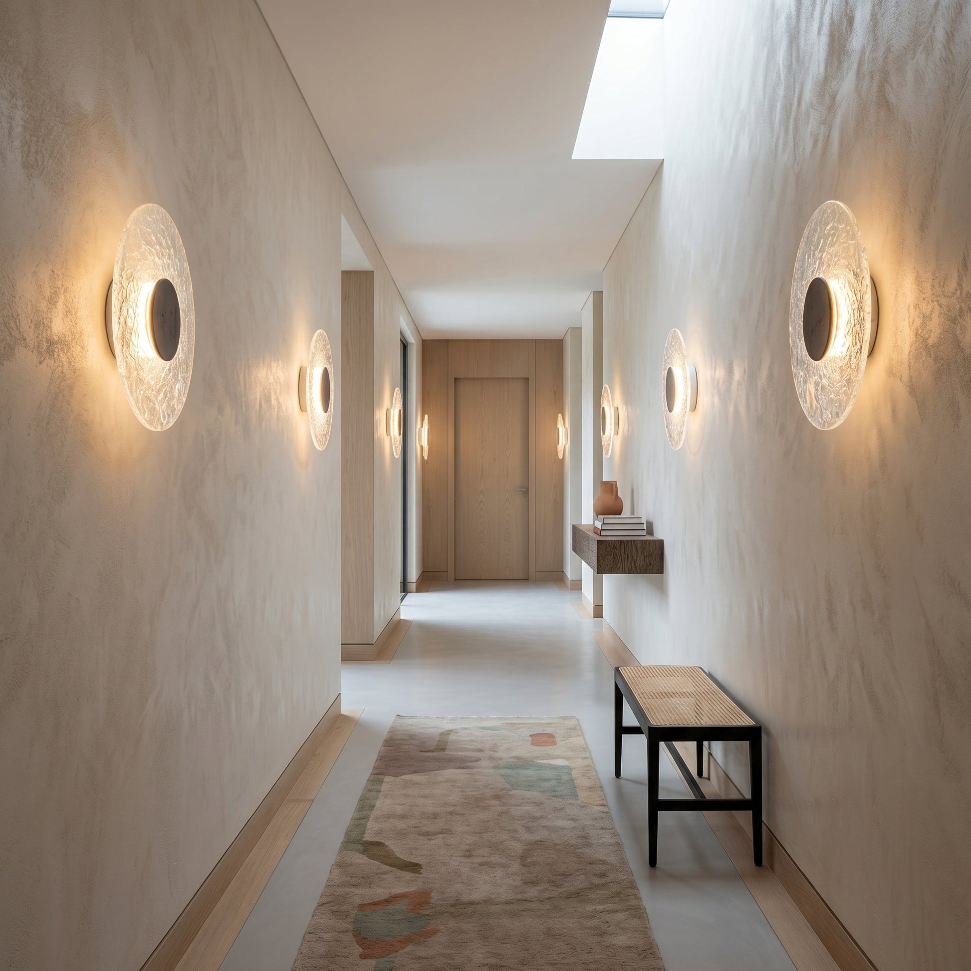 Acrylic Travertine Wall Light | Modern Sconce Light with Soft LED Glow | Minimalist Fixture for Cozy Ambiance 6
