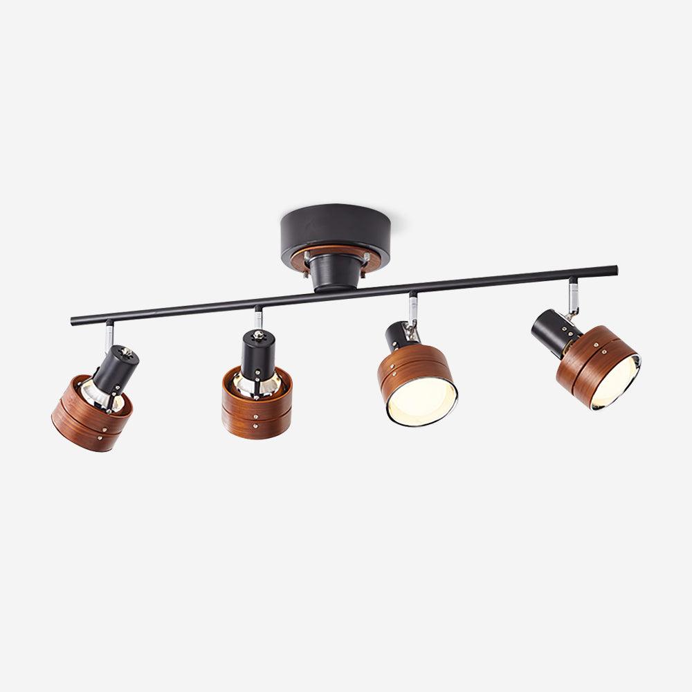 Adjustable 4-Light Track Light Ceiling with Three-Color Changing Feature | Versatile Track Spotlights for Customizable Illumination 1