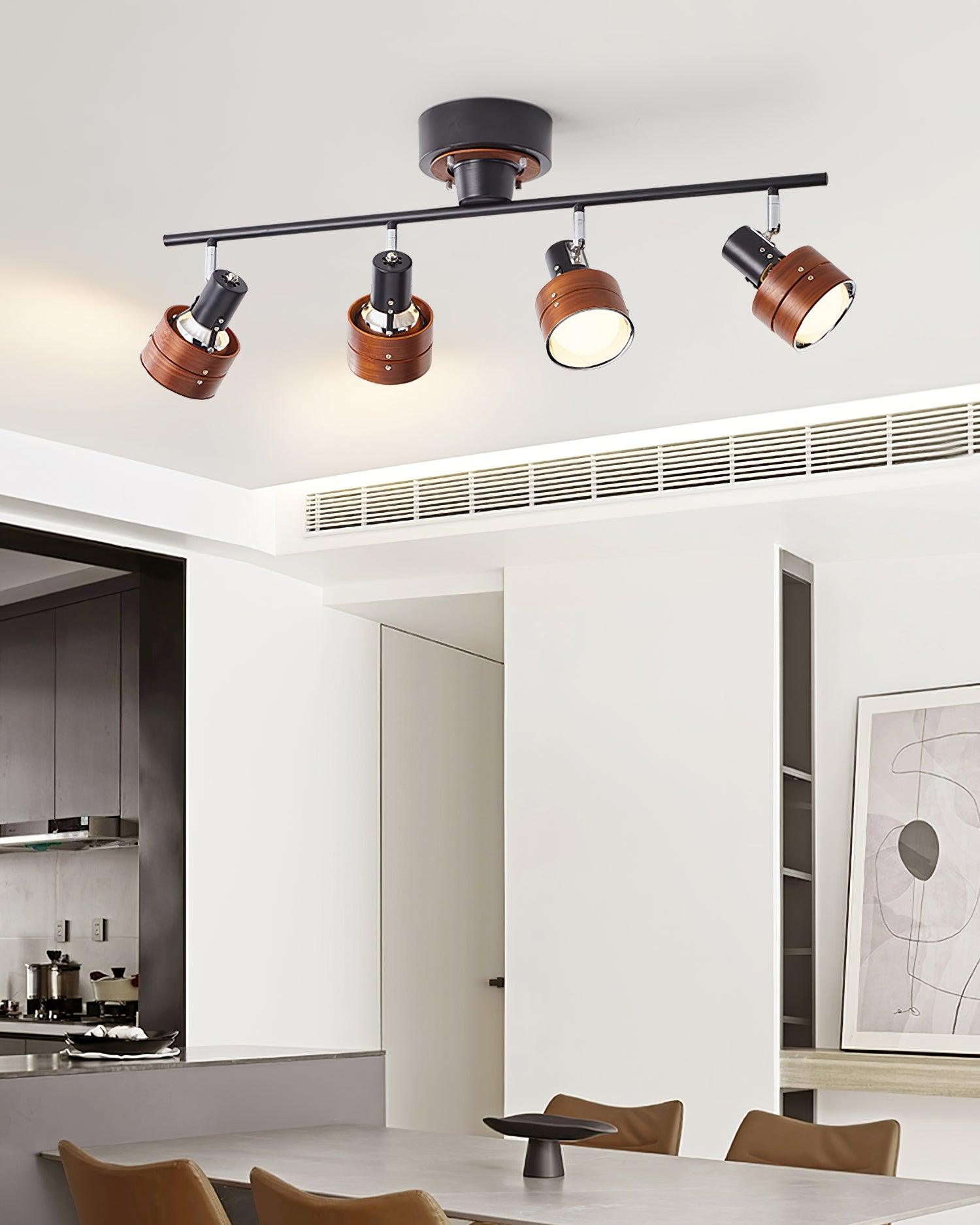 Adjustable 4-Light Track Light Ceiling with Three-Color Changing Feature | Versatile Track Spotlights for Customizable Illumination 5