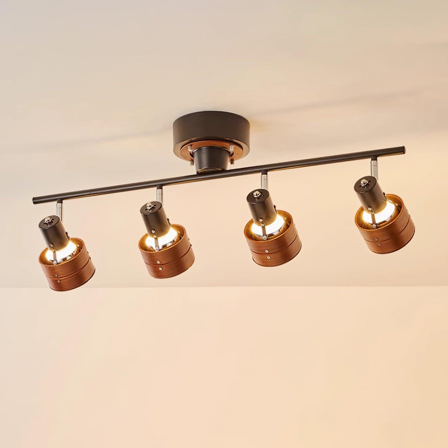 Adjustable 4-Light Track Light Ceiling with Three-Color Changing Feature | Versatile Track Spotlights for Customizable Illumination 8