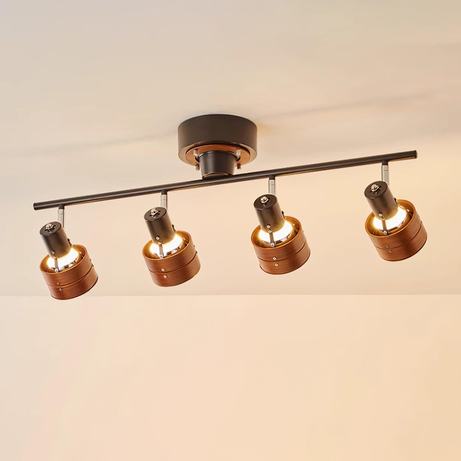 Adjustable 4-Light Track Light Ceiling with Three-Color Changing Feature | Versatile Track Spotlights for Customizable Illumination 8
