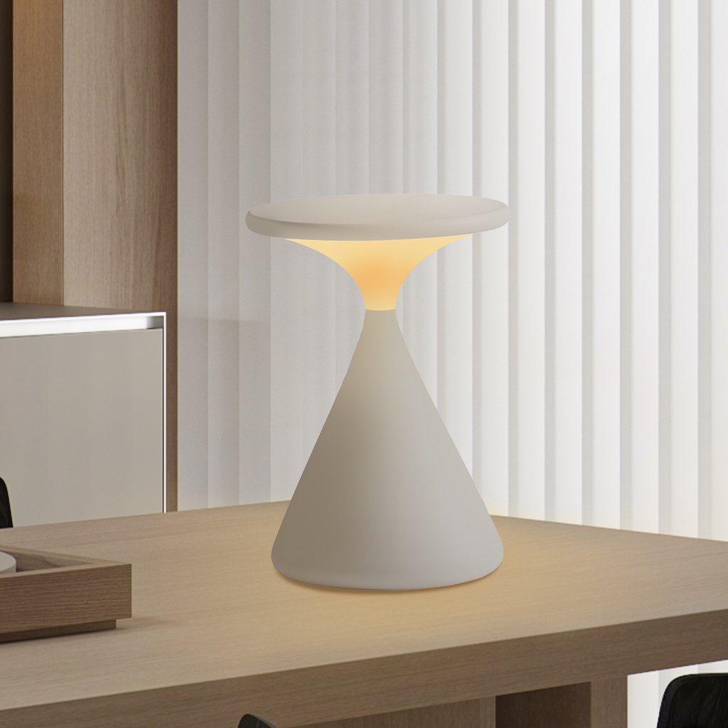 Aeron | Cordless Hourglass Table Lamp with Adjustable Brightness | Modern Design for Versatile Lighting 2