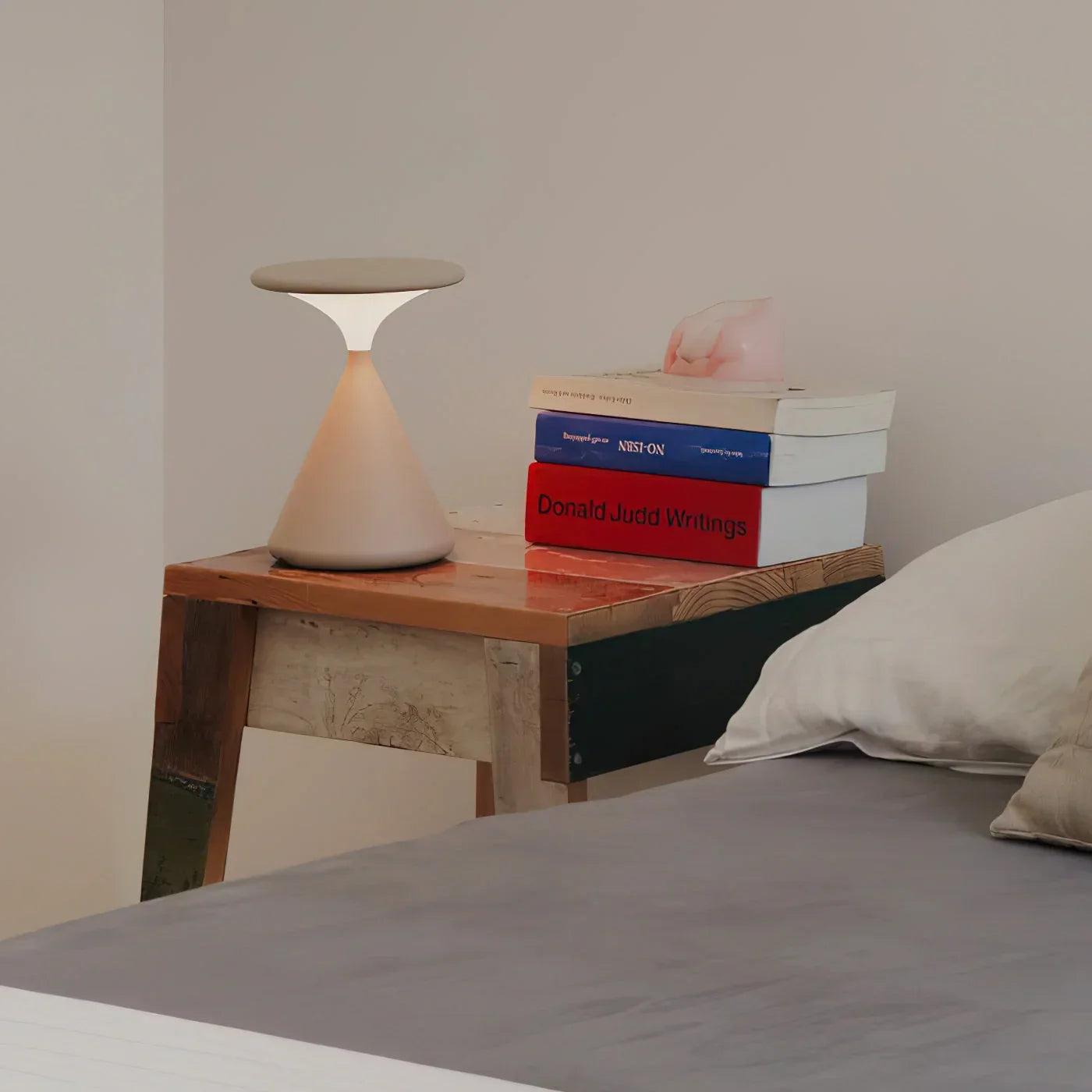 Aeron | Cordless Hourglass Table Lamp with Adjustable Brightness | Modern Design for Versatile Lighting 6