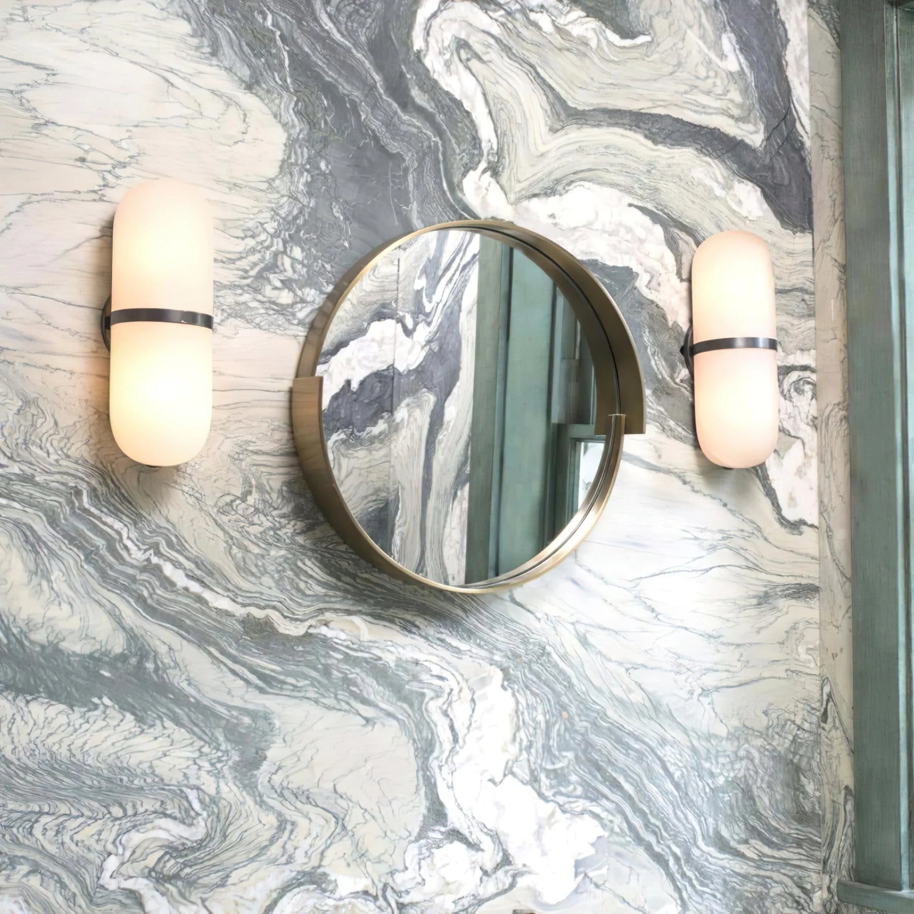Jade Pill Alabaster Wall Lamp Living Room Bedroom