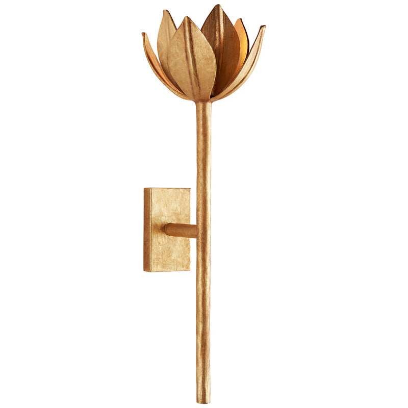 Kristy Wall Lamp Flower - H51 Antique Brass