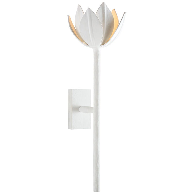 Kristy Wall Lamp Flower - H51 Plaster White