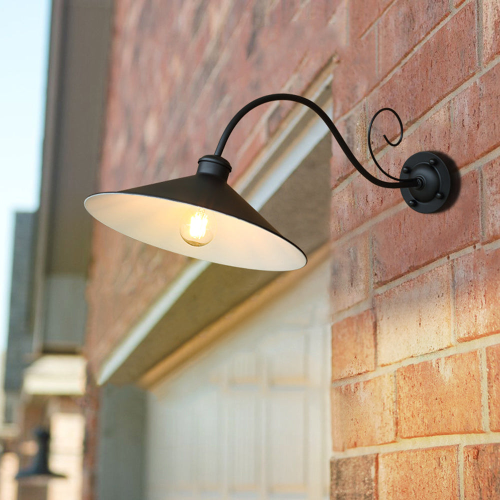 Alessio Vintage Outdoor Wall Light with IP65 Waterproof Rating | Elegant Metal Design for Courtyards and Terraces 2
