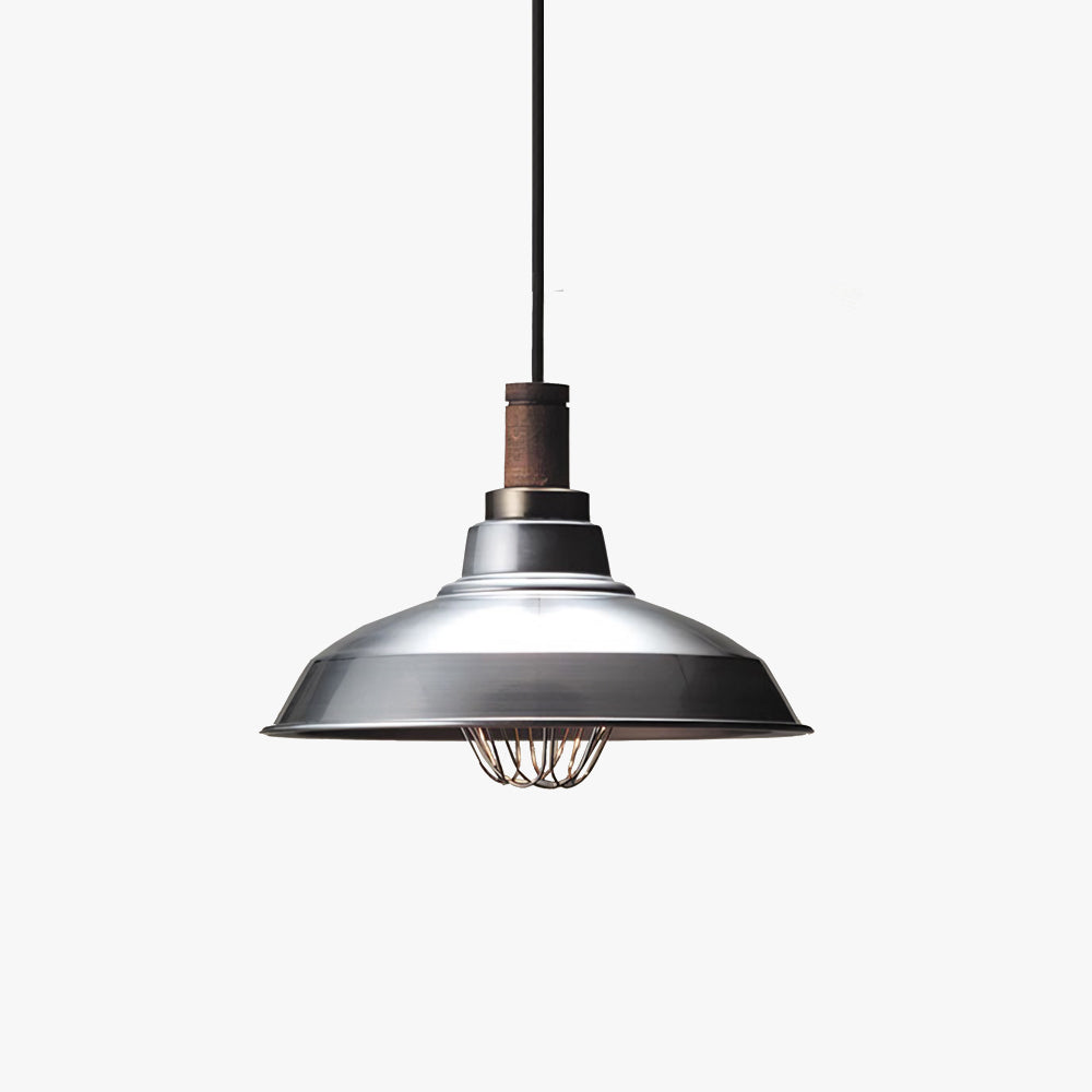 Alessio Industrial Pendant Light | Silver Gray | D31/34cm