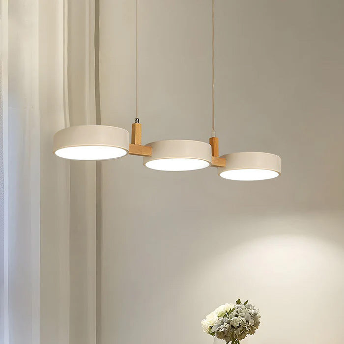 Architectural Pendant Light | Modern Multi-Light Design with Wood Accents | Stylish Illumination for Kitchen and Dining Spaces 16