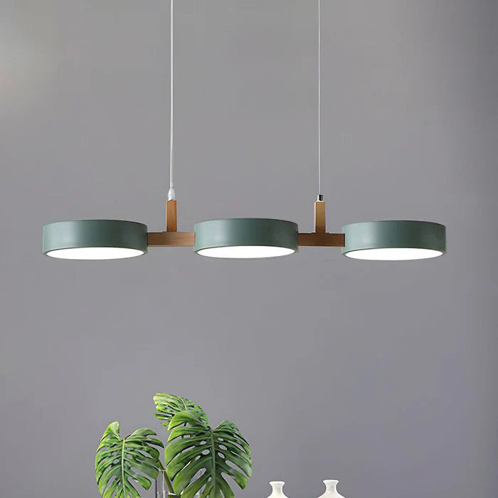 Architectural Pendant Light | Modern Multi-Light Design with Wood Accents | Stylish Illumination for Kitchen and Dining Spaces 9