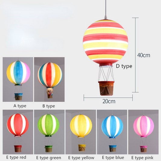 Aria Collection | Colorful Balloon Pendant Light with Adjustable Cord | Whimsical Design for Kids' Imagination 0
