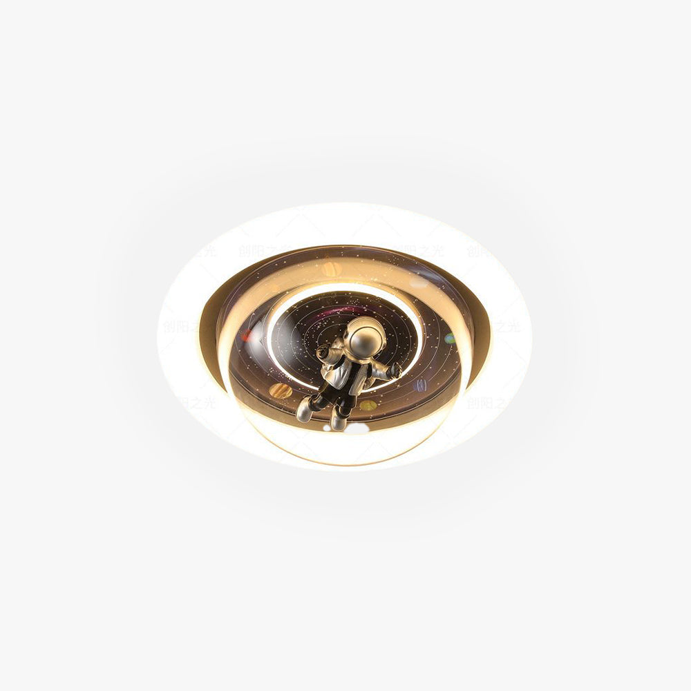 Aria Collection | Flush Mount Ceiling Light with Dimmable Functionality | Galaxy Motif for Kids' Rooms 1