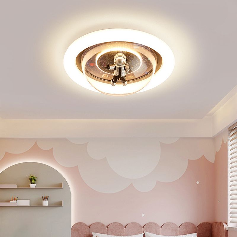 Aria Collection | Flush Mount Ceiling Light with Dimmable Functionality | Galaxy Motif for Kids' Rooms 3