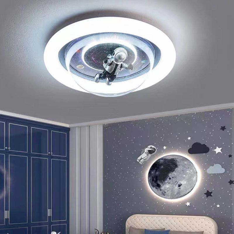 Aria Collection | Flush Mount Ceiling Light with Dimmable Functionality | Galaxy Motif for Kids' Rooms 5