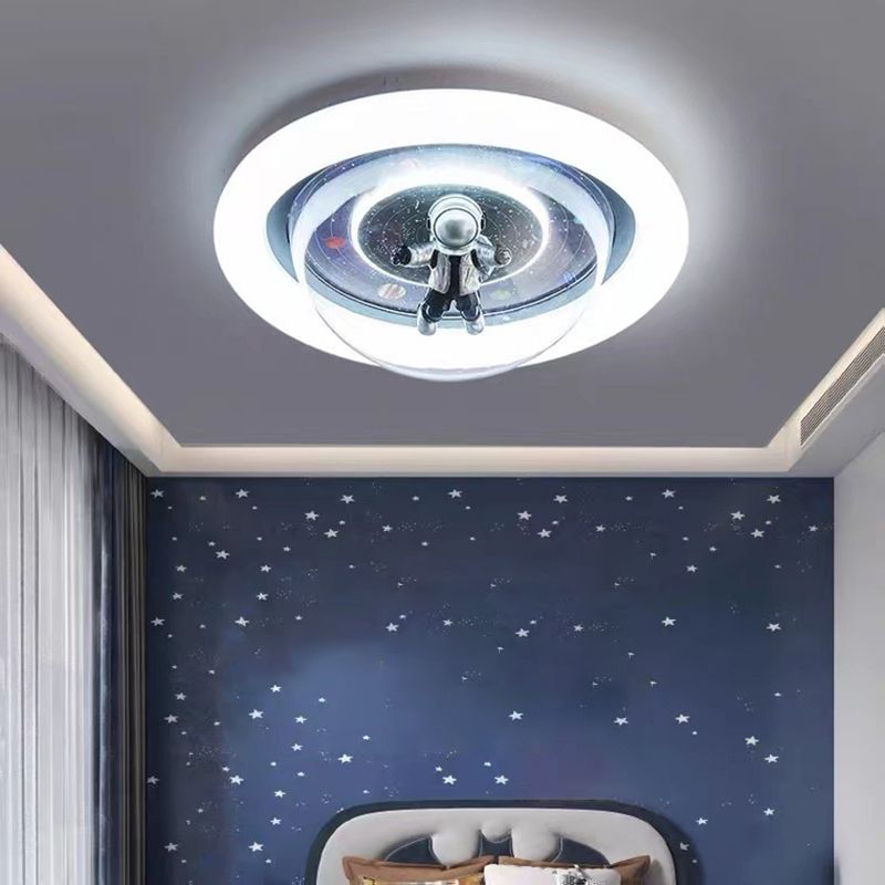 Aria Collection | Flush Mount Ceiling Light with Dimmable Functionality | Galaxy Motif for Kids' Rooms 6