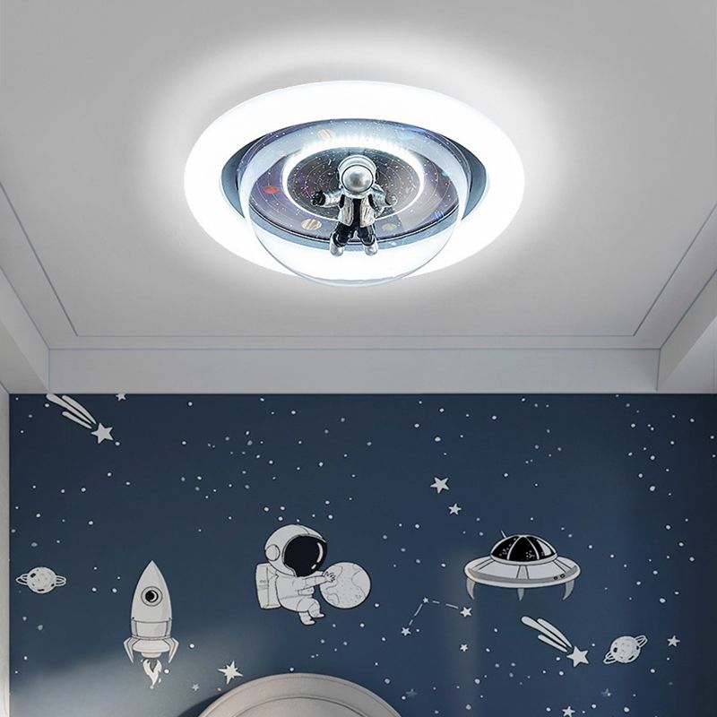 Aria Collection | Flush Mount Ceiling Light with Dimmable Functionality | Galaxy Motif for Kids' Rooms 7