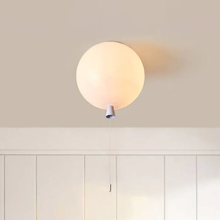 Aria Balloon Flush Mount Ceiling Light, Acrylic, Dia20-35cm | White | Warm LED, E27 Bulb Included