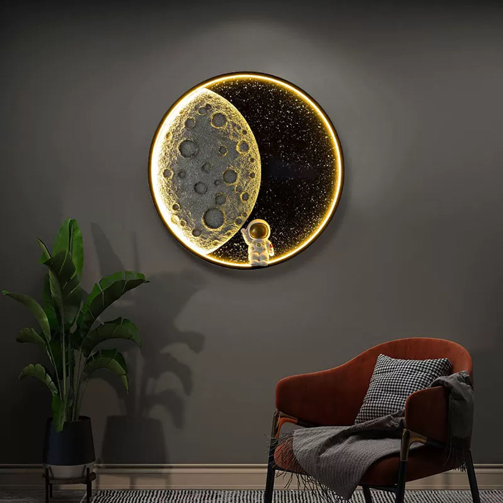 Aria Astronaut Moon Wall Lamp | 2 Sizes
