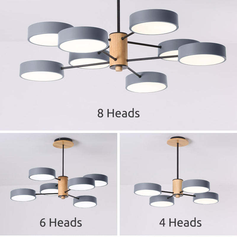 Arisha Art Deco Pendant Light | 4/6/8 Lamps | 3 Colours