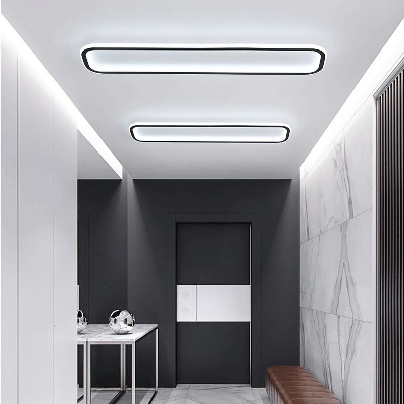 Arisha | Flush Mount Ceiling Light with Dimmable Features | Modern Black Frame for Elegant Illumination 3