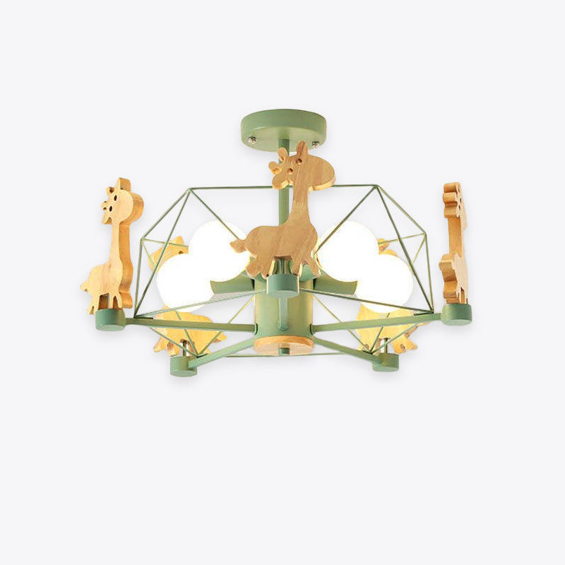 Arisha | LED Flush Mount Ceiling Light with Unique Giraffe Design | 3 Color Options for Kids' Rooms 1