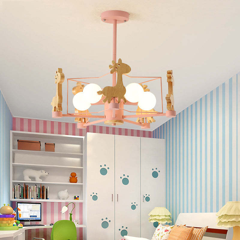 Arisha | LED Flush Mount Ceiling Light with Unique Giraffe Design | 3 Color Options for Kids' Rooms 3