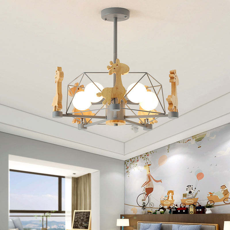 Arisha | LED Flush Mount Ceiling Light with Unique Giraffe Design | 3 Color Options for Kids' Rooms 4