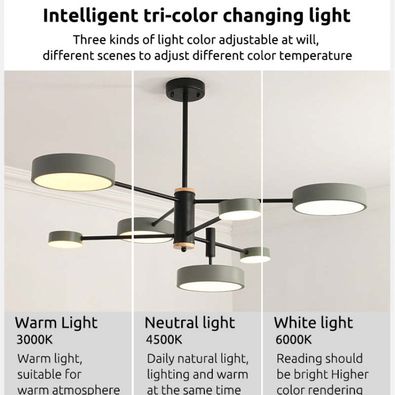 Arisha LED Pendant Light | Gold/White/Grey | 4/5/7-Head