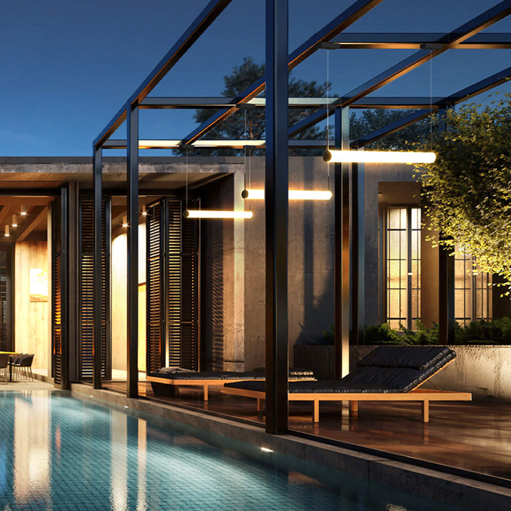 Arisha Cylinder Outdoor Pendant Light | IP65 | Metal/Acrylic