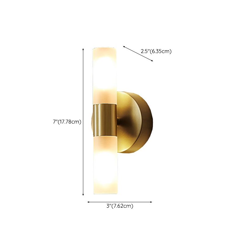Arisha | Modern Cylindrical Metal LED Wall Lamp with Elegant Gold Finish | Stylish Lighting for Living Room and Bathroom 6
