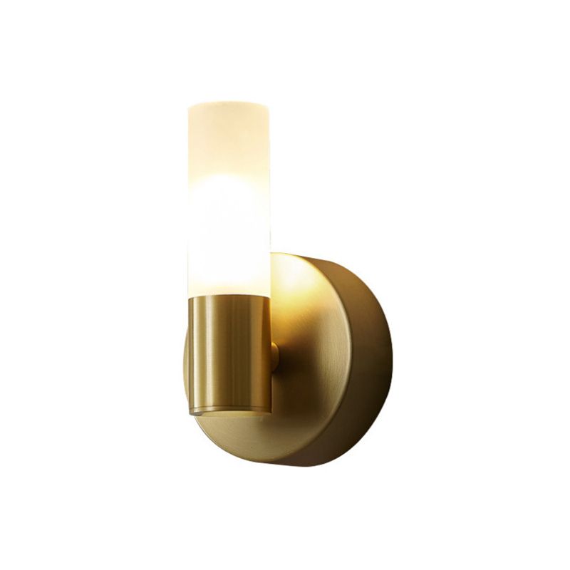 Arisha | Modern Cylindrical Metal LED Wall Lamp with Elegant Gold Finish | Stylish Lighting for Living Room and Bathroom 8