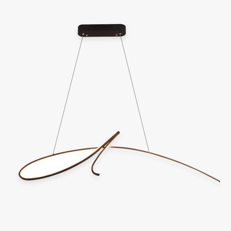 Arisha Curved Metal Pendant Light | Black/Gold | 3 Light Options
