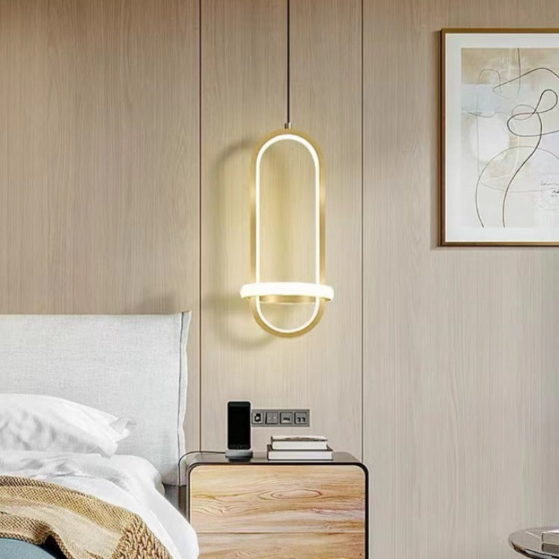 Arisha Oval LED Pendant Light | Black or Gold | 3 Colour Temps