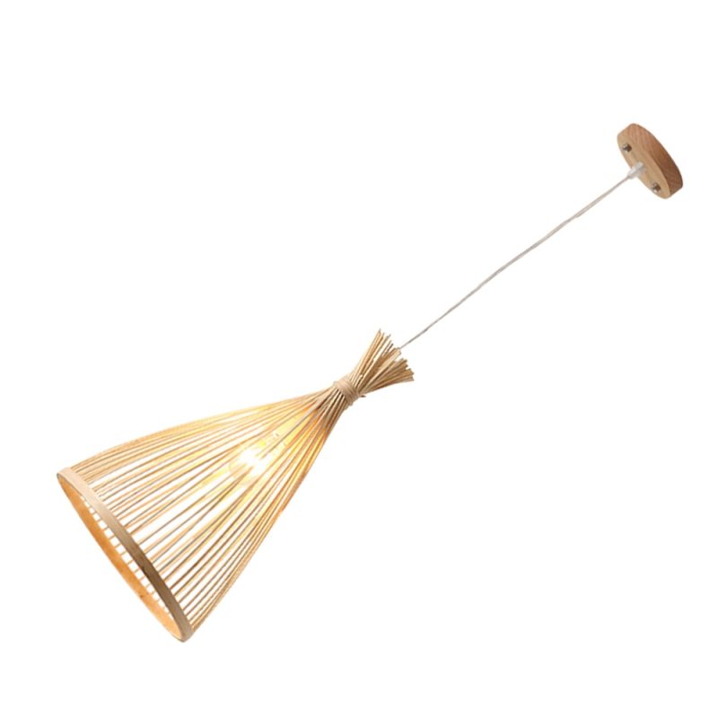 Arisha Hand-Woven Bamboo Pendant Light | 38x21x21cm