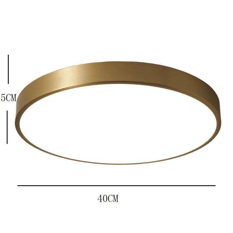 Arisha | Nordic LED Ceiling Light with Elegant Gold Finish | Sophisticated Illumination for Living Spaces 5